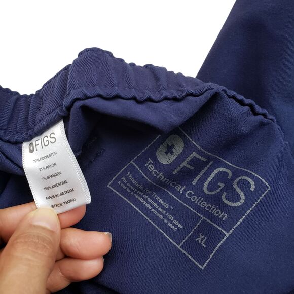 Figs Cairo Cargo Scrub Pants Mens XL Navy Blue Lot of 2 Technical Medical - Picture 7 of 10